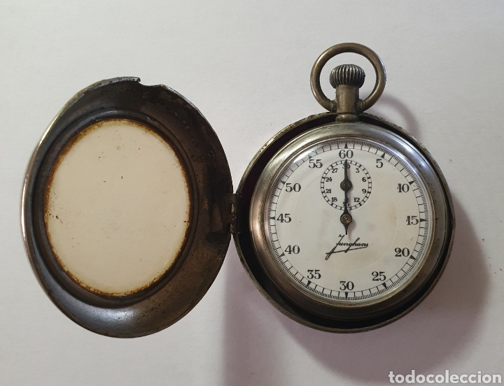 Relojes de bolsillo: Antiguo reloj bolsillo Junghans - Foto 5
