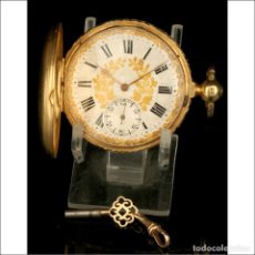 Relojes de bolsillo: ANTIGUO RELOJ DE BOLSILLO INGLES FRENCH ROYAL EXCHANGE EN ORO 18K. INGLATERRA, 1842