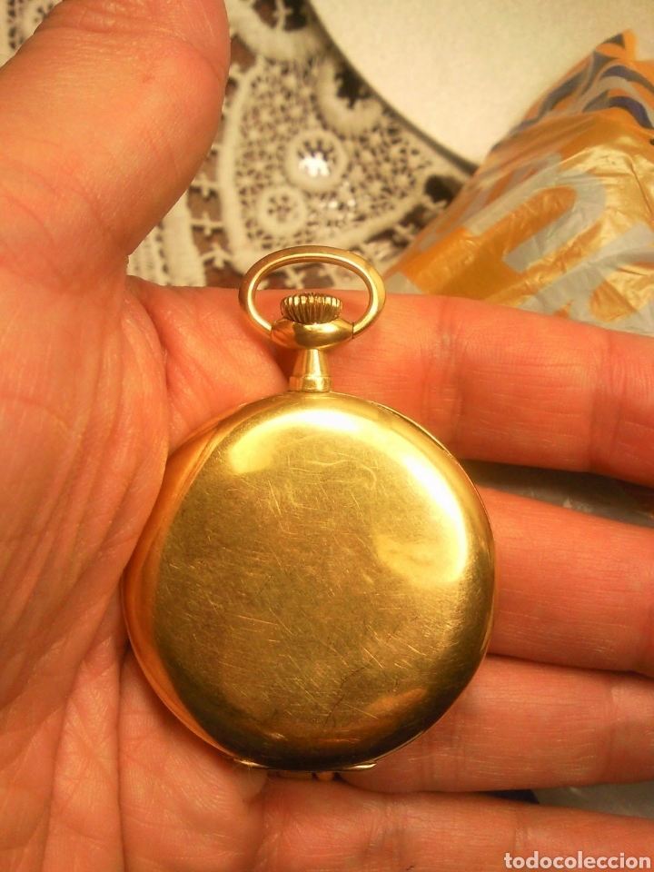 Relojes de bolsillo: RELOJ DE ORO DE BOLSILLO LIP - Foto 2
