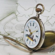 Relojes de bolsillo: RELOJ DE BOLSILLO DE PLATA-3 TAPAS -CIRCA 1890-FUNCIONANDO