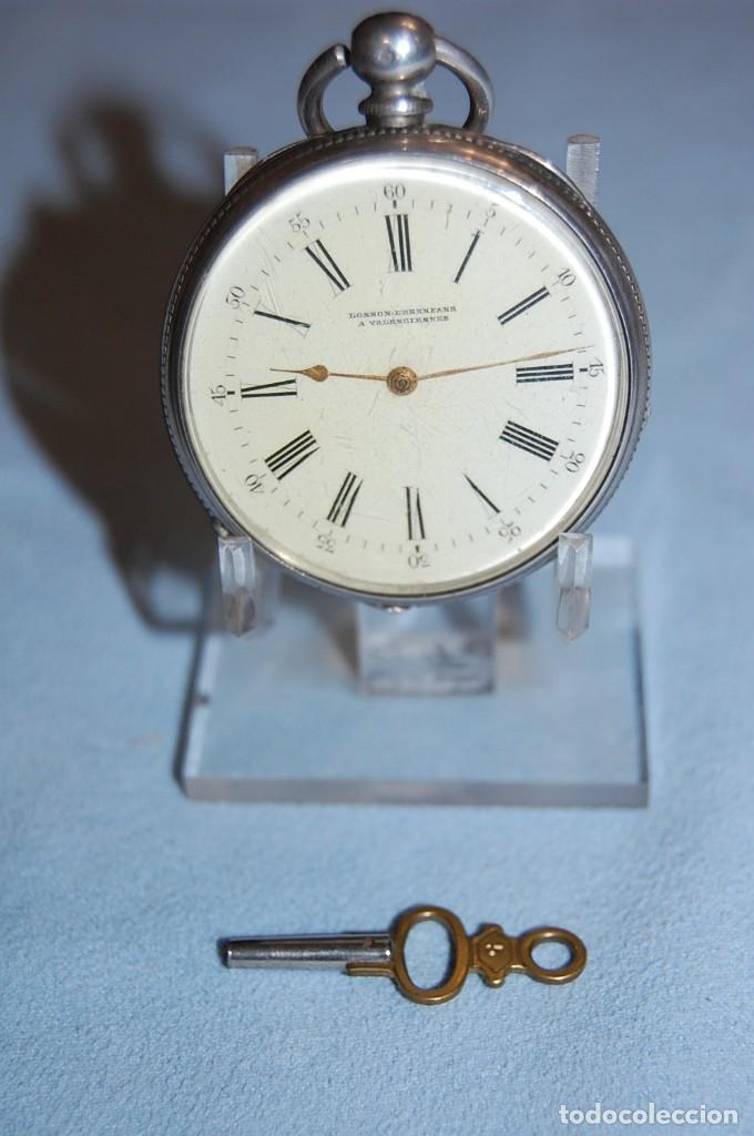 Relojes de bolsillo: RELOJ DE BOLSILLO EN PLATA - Foto 3