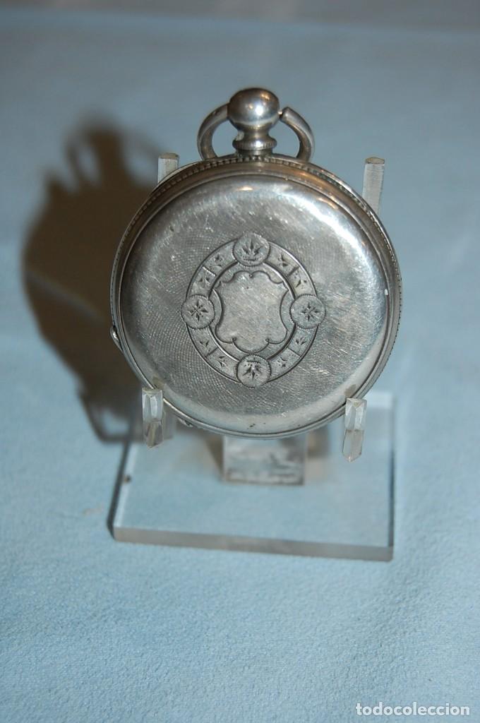 Relojes de bolsillo: RELOJ DE BOLSILLO EN PLATA - Foto 4