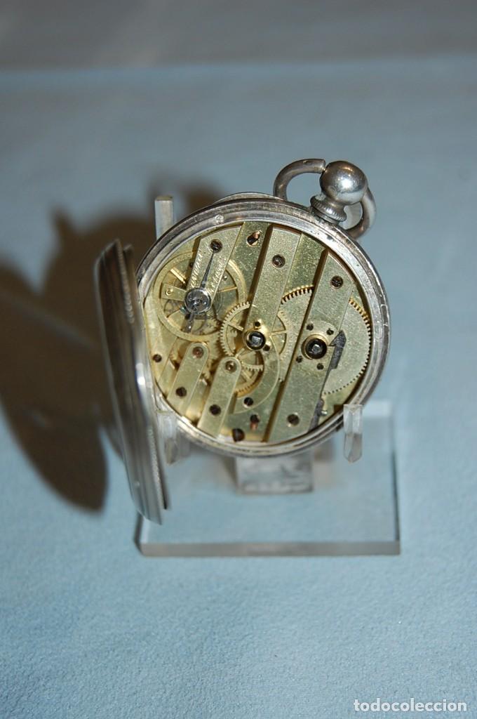 Relojes de bolsillo: RELOJ DE BOLSILLO EN PLATA - Foto 7