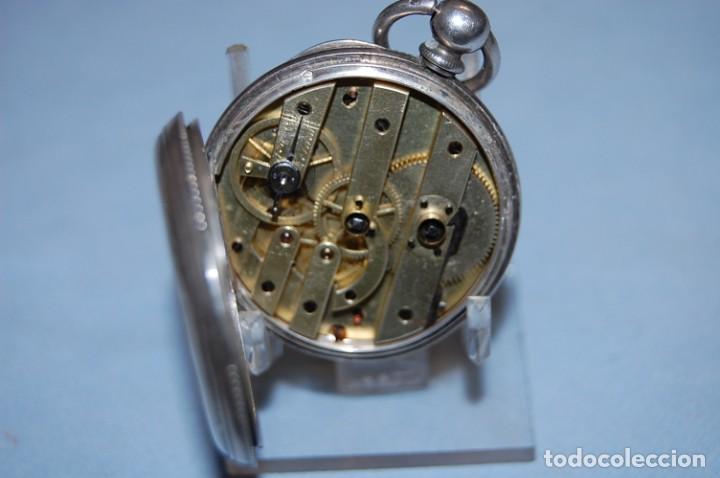 Relojes de bolsillo: RELOJ DE BOLSILLO EN PLATA - Foto 8
