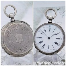 Relojes de bolsillo: RELOJ DE BOLSILLO DE PLATA-3 TAPAS-CIRCA 1875-1900-FRANCIA-FUNCIONANDO. Lote 238588725