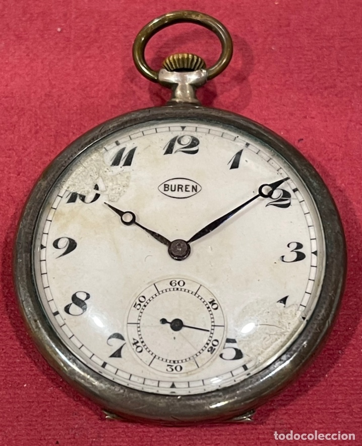 Antiguo Reloj De Bolsillo De Plata De Epoca Mo Vendido En Venta 