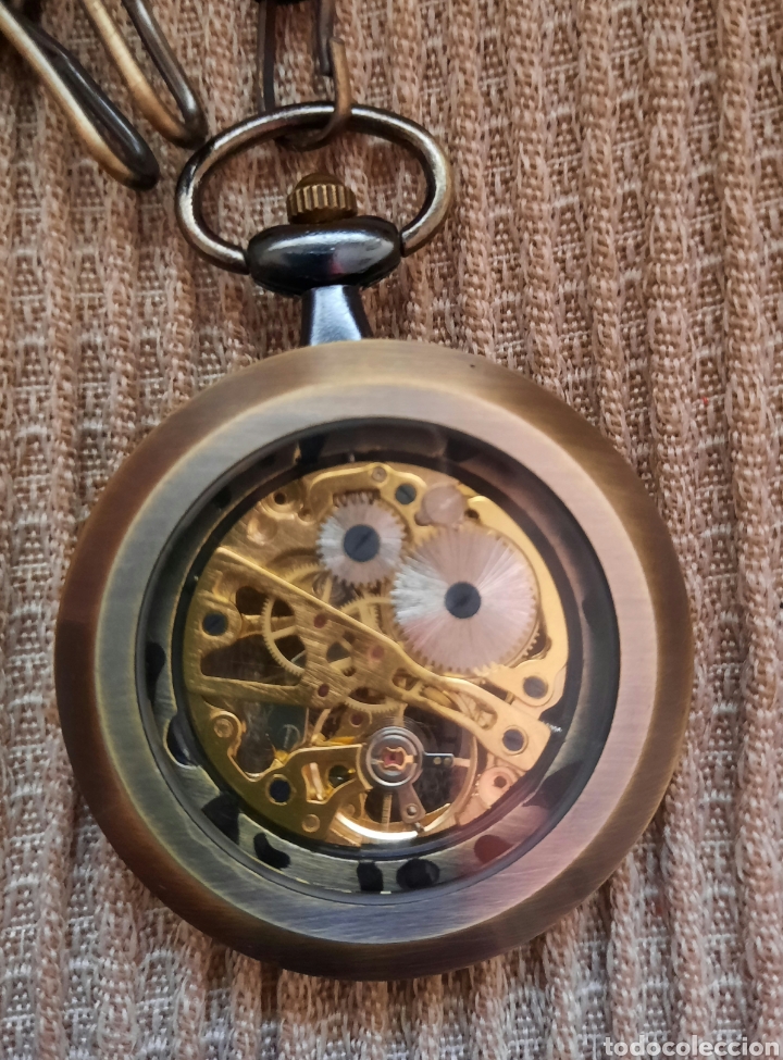 Relojes de bolsillo: RELOJ DE BOLSILLO - ESQUELETO - - Foto 3