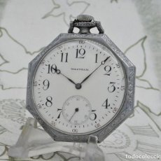 Relojes de bolsillo: WALTHAM-INUSUAL OCTOGONAL-RELOJ DE BOLSILLO-CIRCA 1928-FUNCIONANDO