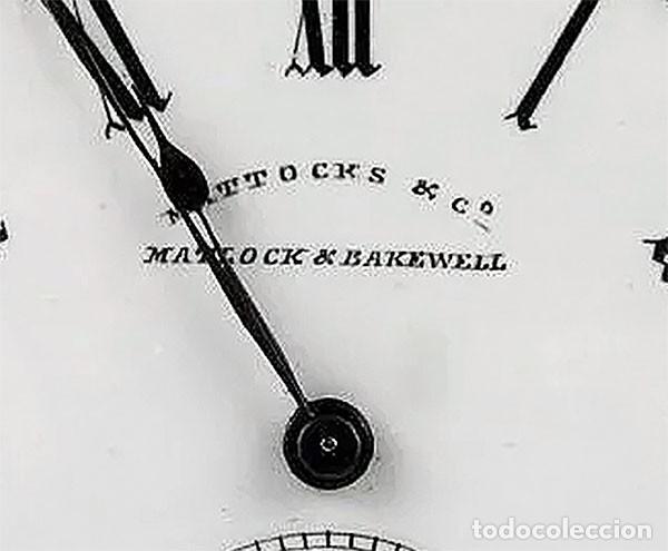 Relojes de bolsillo: Mattocks & Co- Reloj de bolsillo caja de plata- esfera de porcelana -números romanos-Finales S.XIX - Foto 5 - 261260840