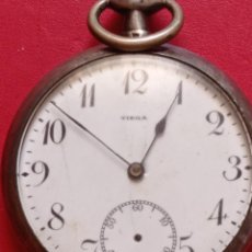 Relojes de bolsillo: RELOJ DE BOLSILLO MARCA TIEGA SWISS MADE CARGA MANUAL DE PLATA. Lote 265960768