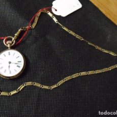 Relojes de bolsillo: ¡¡GRAN OFERTA!!! ANTIGU0 RELOJ BOLSILLO EN ORO 14 KLT-AÑO 1910-PERFECTO ESTADO-FUNCIONA-LOTE 259-34. Lote 288621188