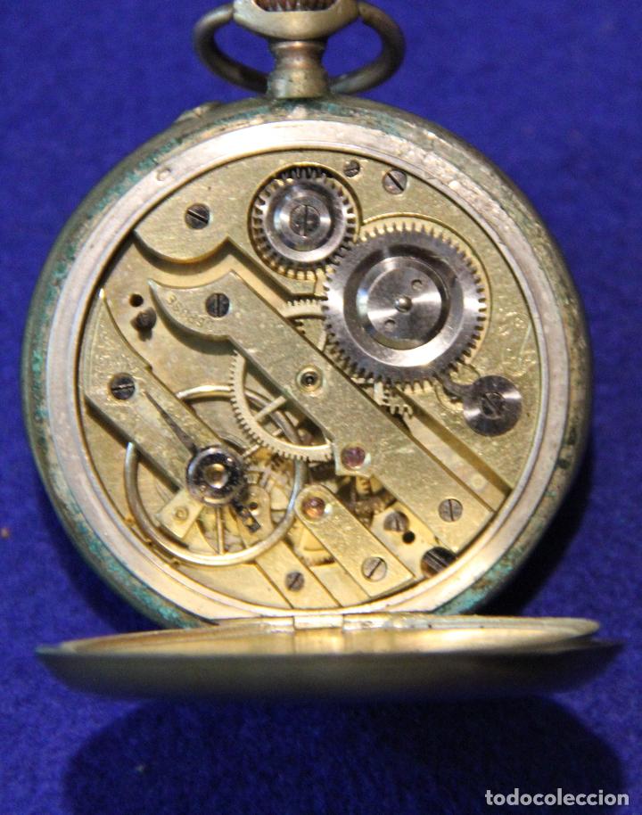 Relojes de bolsillo: RELOJ DE BOLSILLO CAJA DE PLATA - Foto 3