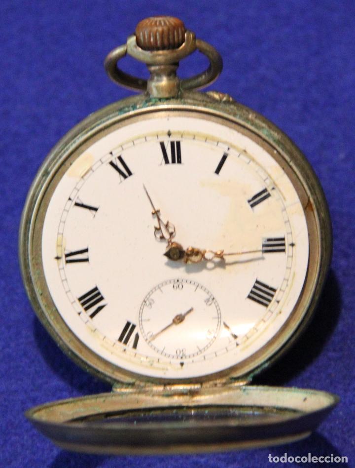 Relojes de bolsillo: RELOJ DE BOLSILLO CAJA DE PLATA - Foto 5