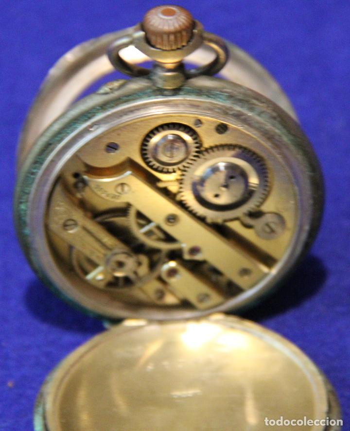 Relojes de bolsillo: RELOJ DE BOLSILLO CAJA DE PLATA - Foto 6