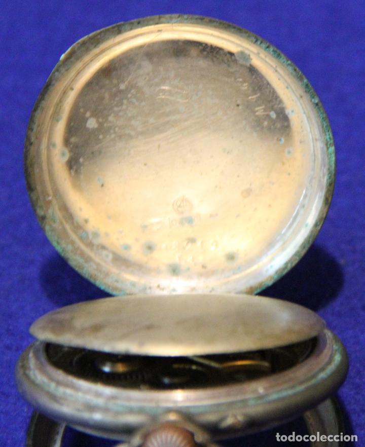 Relojes de bolsillo: RELOJ DE BOLSILLO CAJA DE PLATA - Foto 7