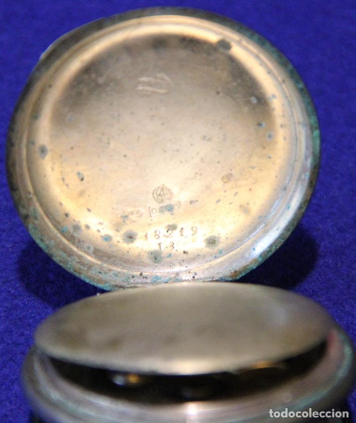 Relojes de bolsillo: RELOJ DE BOLSILLO CAJA DE PLATA - Foto 10