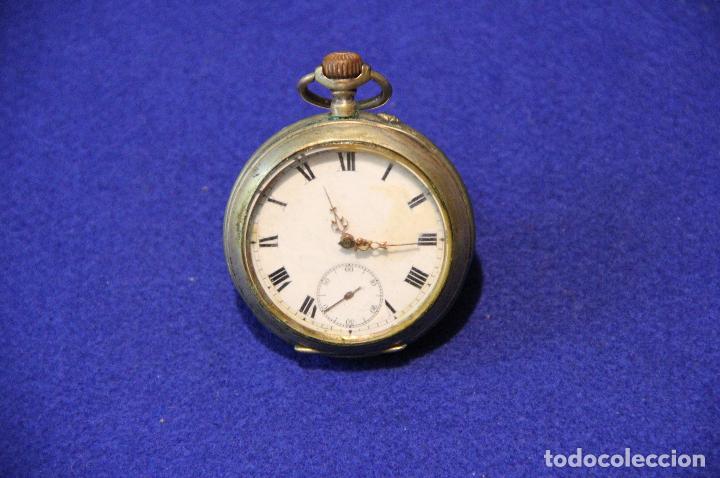 Relojes de bolsillo: RELOJ DE BOLSILLO CAJA DE PLATA - Foto 1