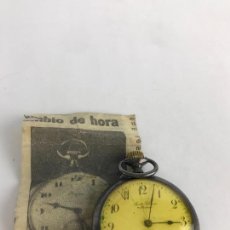 Relojes de bolsillo: ANTIGUO RELOJ DE BOLSILLO DE CUERDA PERSONALIZADO JUSTO BLANCO MADRID