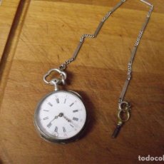 Relojes de bolsillo: ANTIGUO RELOJ BOLSILLO EN PLATA PUNZONADA- AÑO 1890 - FUNCIONA- LOTE 259-42. Lote 302452003