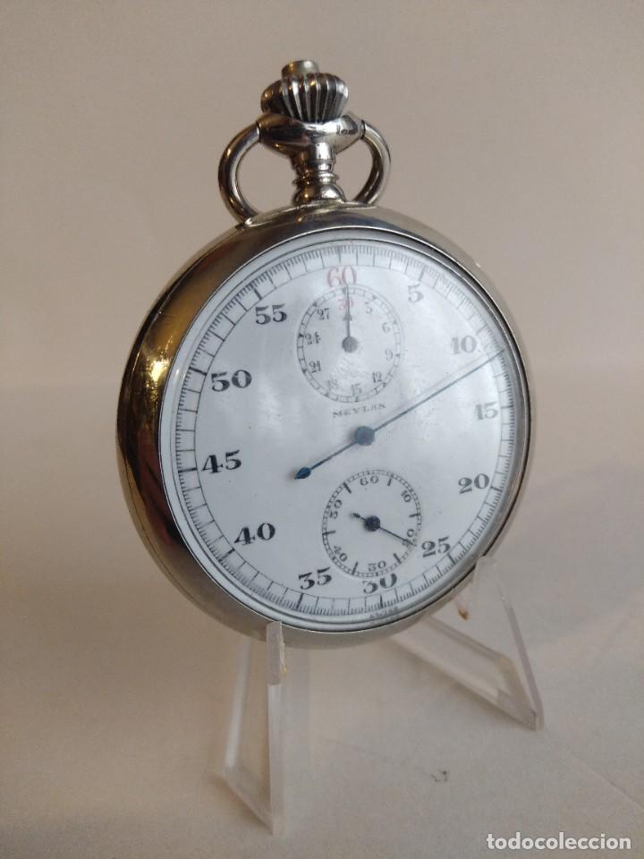 Relojes de bolsillo: Cron&oacute;grafo AR&J. MEYLAN (funciona) - Foto 2