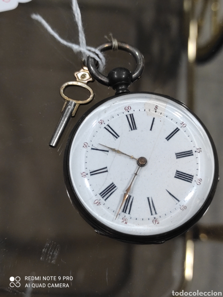 Relojes de bolsillo: Reloj de plata con llave incluida ref. 30(funciona) - Foto 1