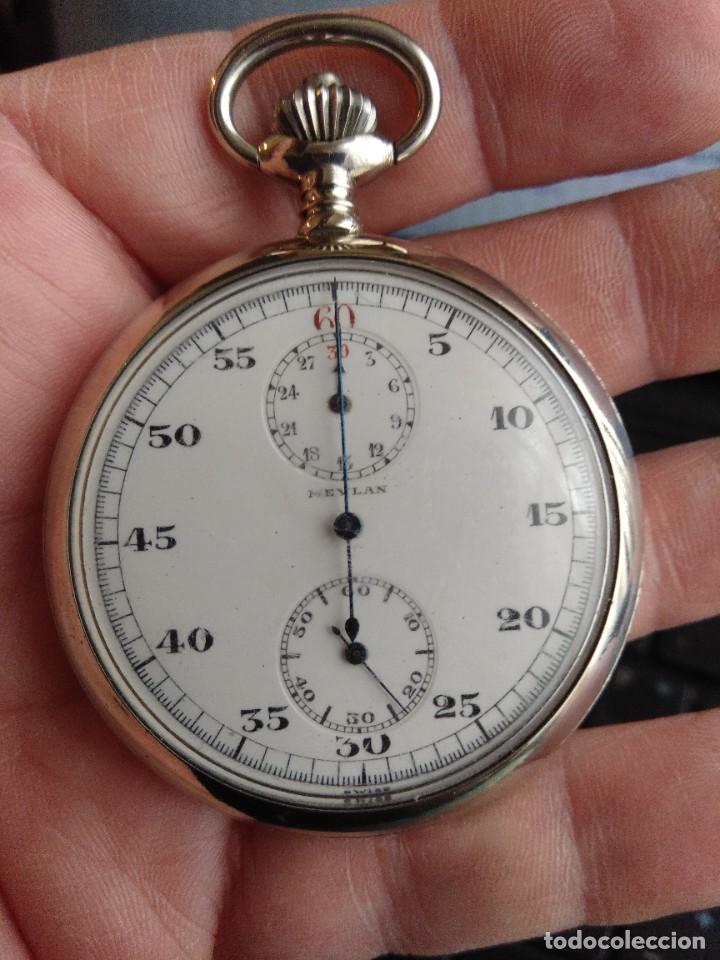Relojes de bolsillo: Cron&oacute;grafo AR&J. MEYLAN (funciona) - Foto 19