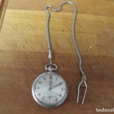 Relojes de bolsillo: ANTIGUO RELOJ BOLSILLO ULTRA NICKEL- AÑO 1920-LEONTINA - FUNCIONA-LOTE 259-43