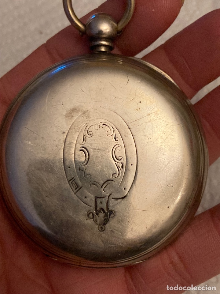 Relojes de bolsillo: Precioso reloj de bolsillo inglés de plata, funcionando - Foto 3 - 310626538