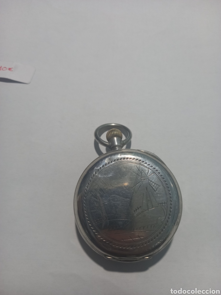 Relojes de bolsillo: Reloj de plata ref.74(funciona) - Foto 2