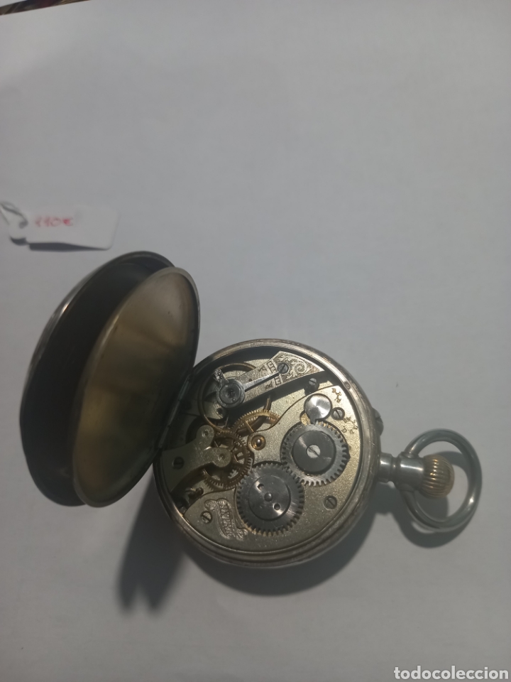 Relojes de bolsillo: Reloj de plata ref.74(funciona) - Foto 4