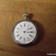 Relojes de bolsillo: ANTIGUO RELOJ BOLSILLO PLATADO-AÑO 1920-LOTE 259-46