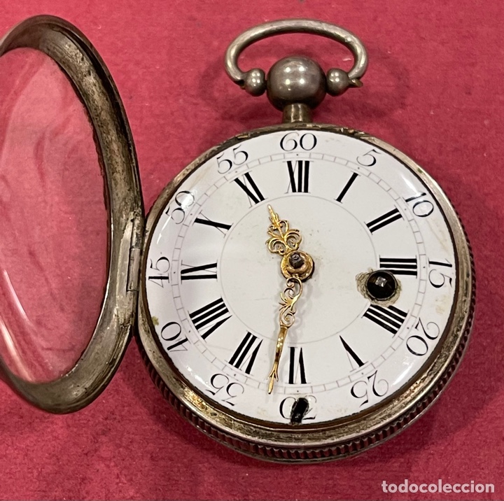 Relojes de bolsillo: Antiguo reloj de bolsillo, catalino, en plata de ley, Le Roy, Paris. Funcionando - Foto 4 - 312355158
