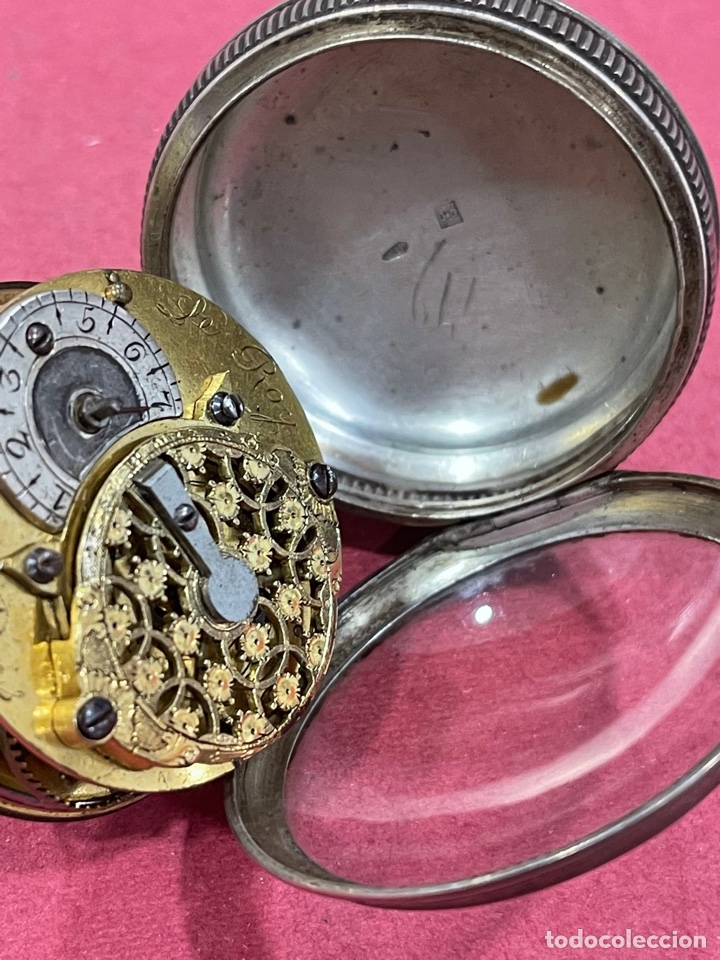 Relojes de bolsillo: Antiguo reloj de bolsillo, catalino, en plata de ley, Le Roy, Paris. Funcionando - Foto 5 - 312355158