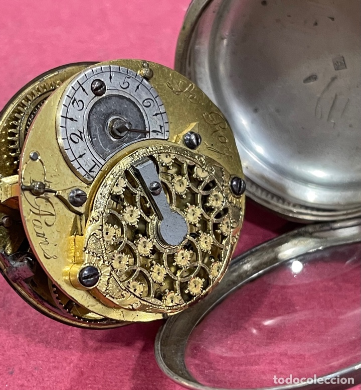 Relojes de bolsillo: Antiguo reloj de bolsillo, catalino, en plata de ley, Le Roy, Paris. Funcionando - Foto 6 - 312355158