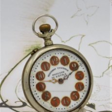 Relojes de bolsillo: SEGURIDAD EXACTITUD PATENTE 1ª EXTRA-RELOJ DE BOLSILLO-ROSKOPF-CIRCA 1900-1920-FUNCIONANDO. Lote 313740823