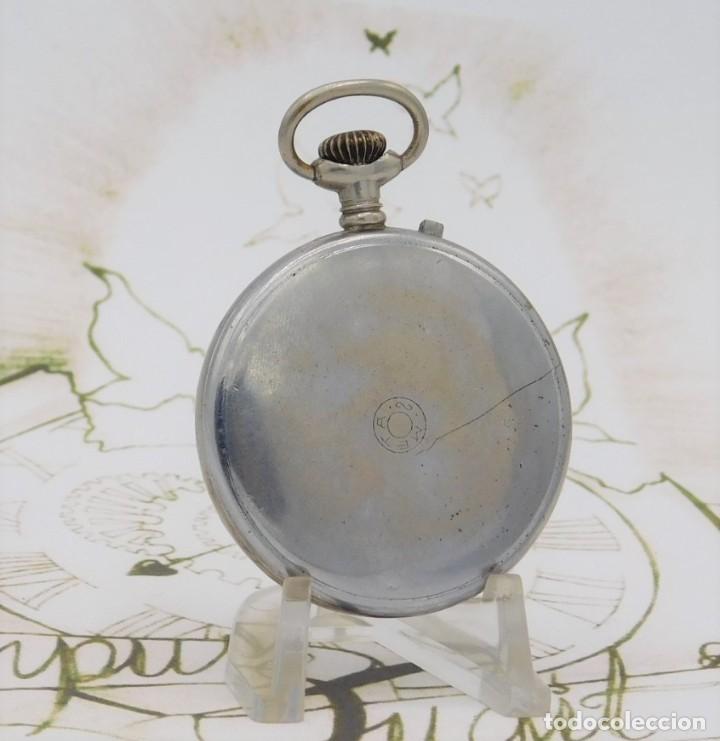 Relojes de bolsillo: META-ANTIGUO RELOJ DE BOLSILLO-CIRCA 1908-FUNCIONANDO - Foto 5