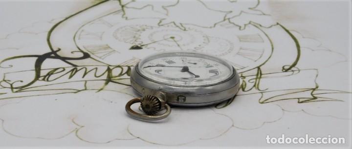 Relojes de bolsillo: META-ANTIGUO RELOJ DE BOLSILLO-CIRCA 1908-FUNCIONANDO - Foto 7