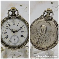Relojes de bolsillo: PRECIOSO RELOJ DE BOLSILLO-SUIZO-CIRCA 1903-1910-FUNCIONANDO. Lote 319647053