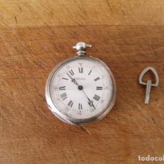 Relojes de bolsillo: ANTIGUO RELOJ BOLSILLO EN PLATA PUNZONADA- AÑO 1890 - FUNCIONA- LOTE 259-51. Lote 320340838