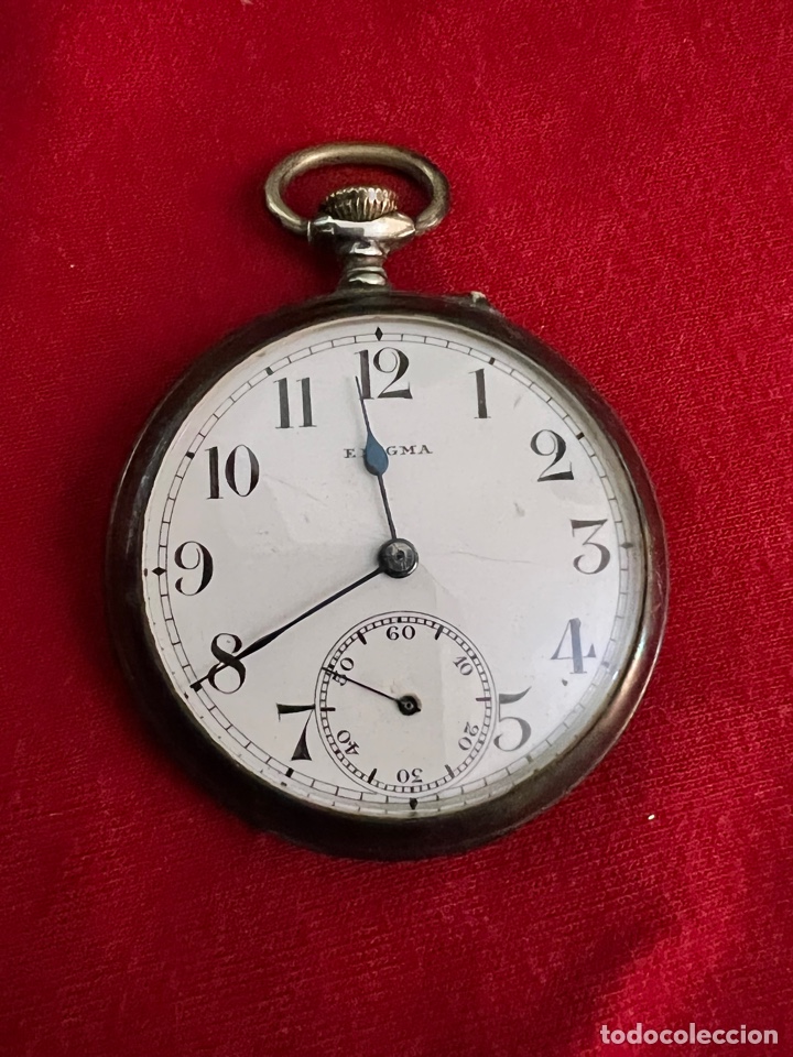 Reloj bolsillo de plata enigma . raro . ver fot - Sold at Auction ...