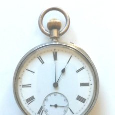Relojes de bolsillo: RELOJ BOLSILLO DANIEL BUCKNEY KING SQUARE LONDON AÑOS 1900 EN PLATA, FUNCIONA. MED. 50 MM