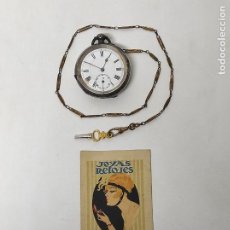Relojes de bolsillo: RELOJ DE BOLSILLO - MARCA KENDAL & DENT, LONDON - PLATA DE LEY, CON CONTRASTES - FUNCIONA - AÑO 1890. Lote 325041583