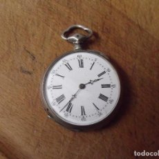 Relojes de bolsillo: ANTIGUO RELOJ BOLSILLO EN PLATA PUNZONADA-AÑO 1890-LOTE 259-53. Lote 325929223