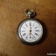 Relojes de bolsillo: ANTIGUO RELOJ BOLSILLO EN PLATA PUNZONADA- AÑO 1890 - LOTE 259-53. Lote 325943278