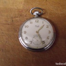 Relojes de bolsillo: ANTIGUO RELOJ BOLSILLO EN NICKEL-AÑO 1920-LOTE 259-55-FUNCIONA. Lote 328013828