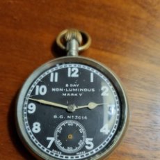 Relojes de bolsillo: MAGNÍFICO RELOJ DE PILOTO DE LA RAF, MARK V, 1ª GUERRA MUNDIAL, 8 DÍAS CUERDA,1916, ORIGINAL.. Lote 329749908