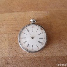 Relojes de bolsillo: ANTIGUO RELOJ BOLSILLO EN PLATA PUNZONADA- AÑO 1890 - FUNCIONA- LOTE 259-56. Lote 329819598