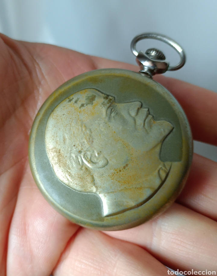 Relojes de bolsillo: Antiguo reloj bolsillo Lenin funcionando - Foto 2