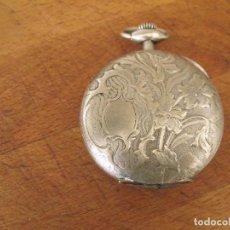 Relojes de bolsillo: ANTIGUO RELOJ DE BOLSILLO EN ARGENTAN-AÑO 1890--LOTE 259-57-FUNCIONA. Lote 339900753
