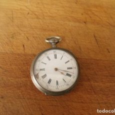 Relojes de bolsillo: ANTIGUO RELOJ BOLSILLO EN PLATA PUNZONADA- AÑO 1890 - FUNCIONA- LOTE 259-57. Lote 339902258